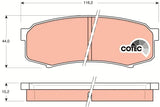 Brake Pad Set, Disc Brake GDB1182DT - TRW