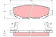Brake Pad Set, Disc Brake GDB1185 - TRW