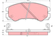 Brake Pad Set, Disc Brake GDB1186 - TRW