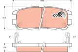 Brake Pad Set, Disc Brake GDB1187DT - TRW