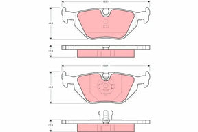 Brake Pad Set, Disc Brake GDB1189 - TRW