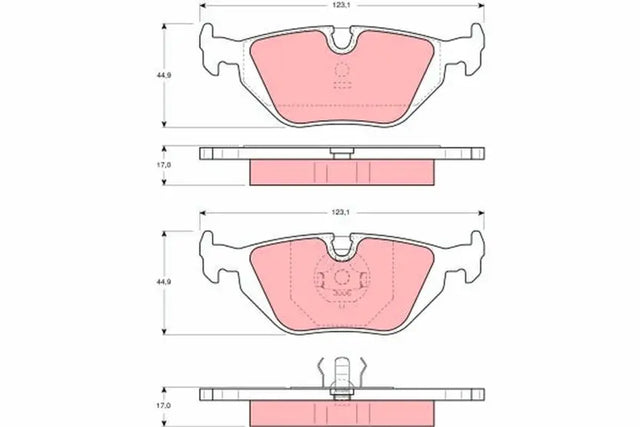 Brake Pad Set, Disc Brake GDB1189 - TRW