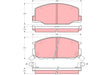 Brake Pad Set, Disc Brake GDB1190 - TRW