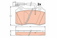 Brake Pad Set, Disc Brake GDB1191 - TRW