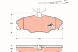 Brake Pad Set, Disc Brake GDB1193 - TRW - Brake Pads - TRW