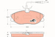 Brake Pad Set, Disc Brake GDB1194 - TRW