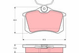 Brake Pad Set, Disc Brake GDB119 - TRW - Brake Pads - TRW