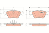 Brake Pad Set, Disc Brake GDB1205 - TRW - Brake Pads - TRW