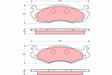 Brake Pad Set, Disc Brake GDB1207 - TRW