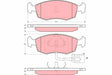 Brake Pad Set, Disc Brake GDB1208 - TRW