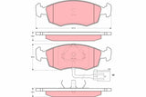 Brake Pad Set, Disc Brake GDB1208 - TRW - Brake Pads - TRW