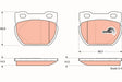 Brake Pad Set, Disc Brake GDB1209 - TRW