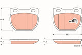 Brake Pad Set, Disc Brake GDB1209 - TRW - Brake Pads - TRW