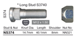 Stud & Nut NS374 - Nice Products | Universal Auto Spares