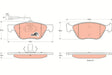 Brake Pad Set, Disc Brake GDB1212 - TRW