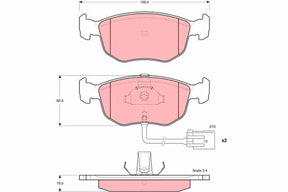 Brake Pad Set, Disc Brake GDB1213 - TRW