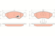 Brake Pad Set, Disc Brake GDB1221 - TRW