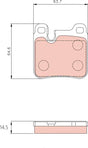 Brake Pad Set, Disc Brake GDB1227 - TRW
