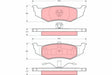 Brake Pad Set, Disc Brake GDB1234 - TRW