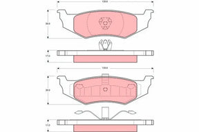 Brake Pad Set, Disc Brake GDB1234 - TRW