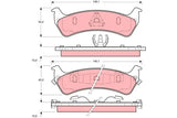 Brake Pad Set, Disc Brake GDB1238DT - TRW