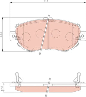 Brake Pad Set, Disc Brake GDB1239 - TRW