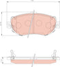 Brake Pad Set, Disc Brake GDB1239 - TRW