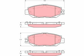 Brake Pad Set, Disc Brake GDB1240 - TRW