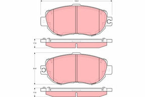 Brake Pad Set, Disc Brake GDB1241 - TRW