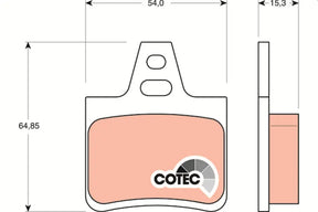 Brake Pad Set, Disc Brake GDB1247 - TRW