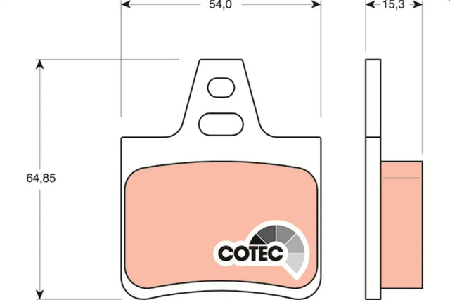 Brake Pad Set, Disc Brake GDB1247 - TRW