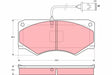 Brake Pad Set, Disc Brake GDB1248 - TRW