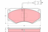 Brake Pad Set, Disc Brake GDB2248 - TRW