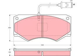 Brake Pad Set, Disc Brake GDB2248 - TRW