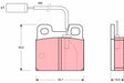 Brake Pad Set, Disc Brake GDB1250 - TRW