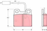 Brake Pad Set, Disc Brake GDB1250 - TRW - Brake Pads - TRW