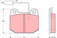 Brake Pad Set, Disc Brake GDB1253 - TRW