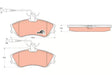 Brake Pad Set, Disc Brake GDB1260 - TRW
