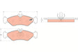 Brake Pad Set, Disc Brake GDB1262 - TRW