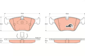 Brake Pad Set, Disc Brake GDB1264 - TRW