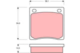 Brake Pad Set, Disc Brake GDB126DT - TRW