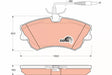 Brake Pad Set, Disc Brake GDB1270 - TRW