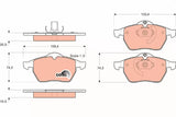Brake Pad Set, Disc Brake GDB1271 - TRW - Brake Pads - TRW