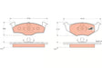 Brake Pad Set, Disc Brake GDB1274 - TRW