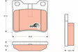 Brake Pad Set, Disc Brake GDB8276 - TRW