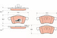 Brake Pad Set, Disc Brake GDB1282 - TRW