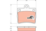 Brake Pad Set, Disc Brake GDB1283 - TRW - Brake Pads - TRW