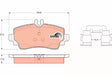 Brake Pad Set, Disc Brake GDB1292 - TRW