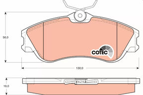 Brake Pad Set, Disc Brake GDB1295 - TRW