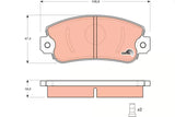Brake Pad Set, Disc Brake GDB1297 - TRW - Brake Pads - TRW